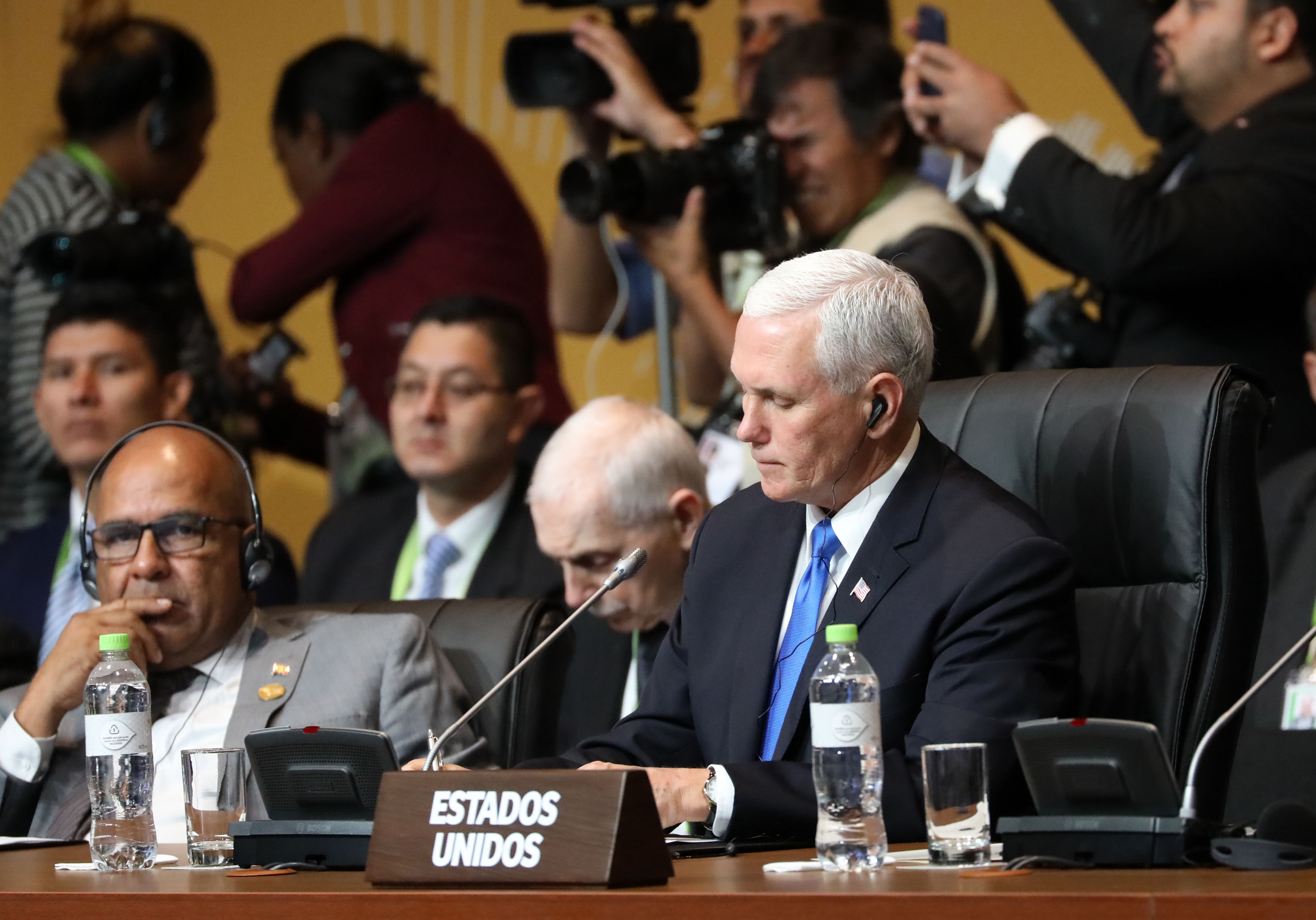 EEUU agradece presión de Perú a Venezuela en reunión de Pence con Vizcarra