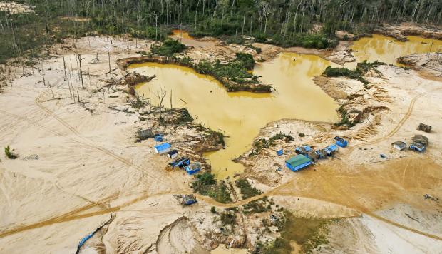 Desmantelan organización criminal dedicada a extracción ilegal de oro en Perú