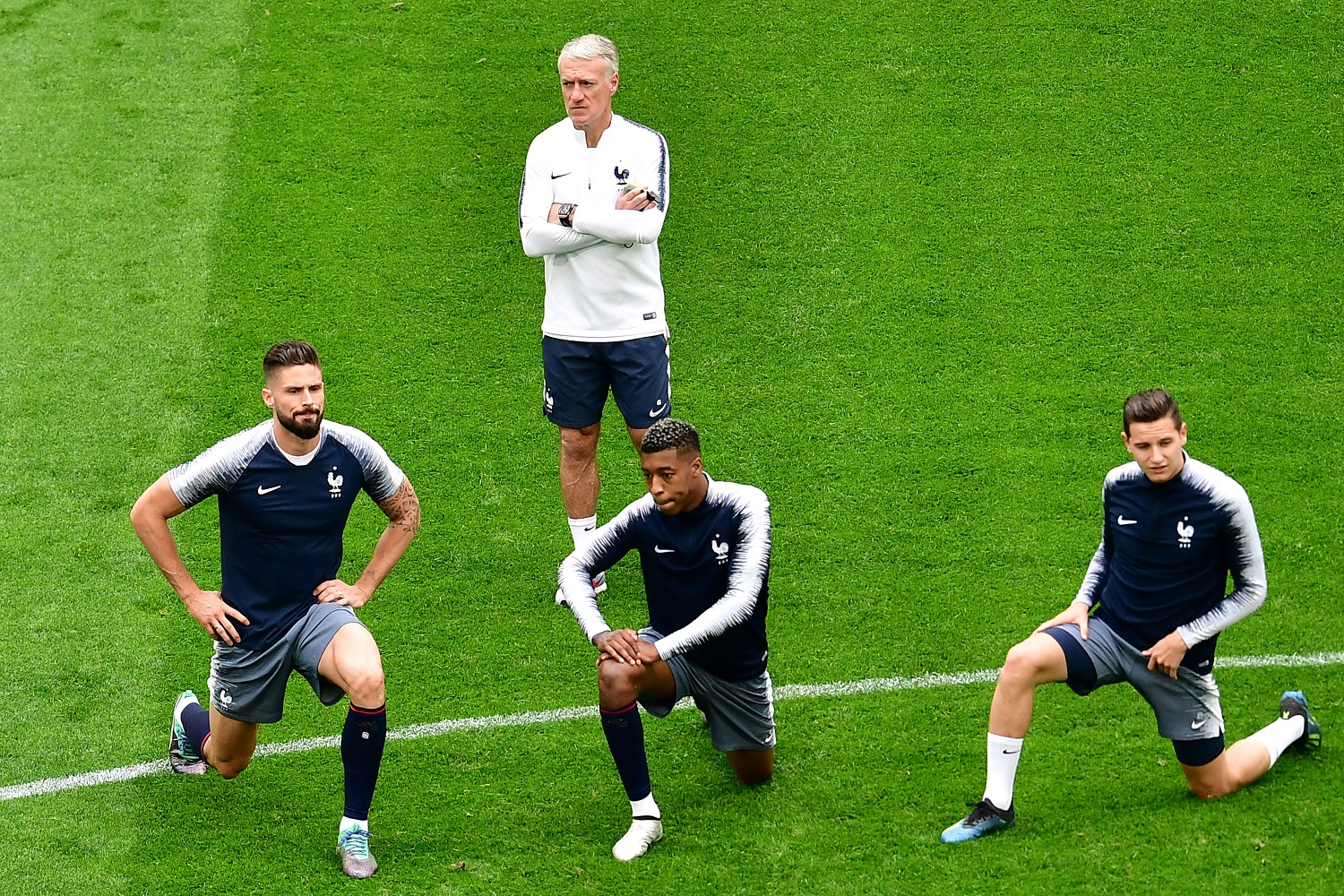 Así se prepara la selección de Francia para enfrentar a Bélgica en #Rusia2018 (Fotos)