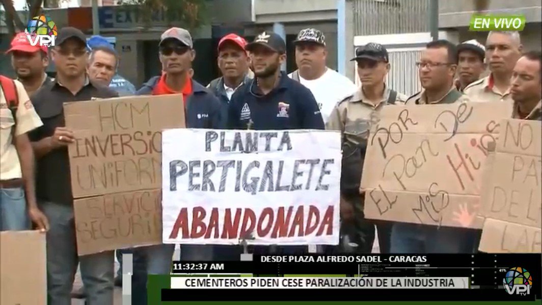 Trabajadores exigen reactivación de las plantas de cemento de Venezuela #23Ago