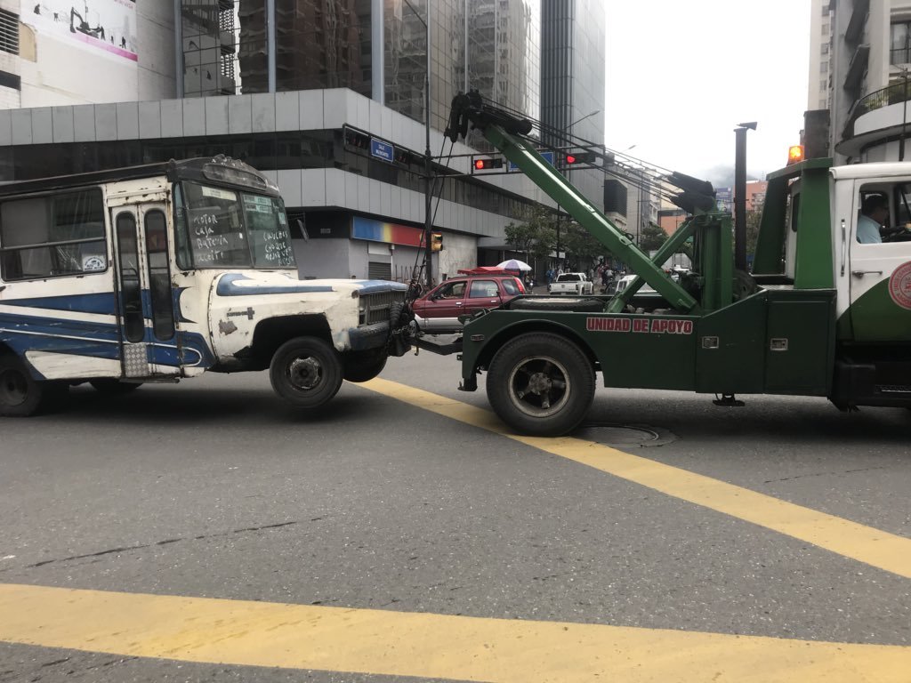 En imágenes: Así transcurrió la protesta de transportistas en Caracas #3Ago