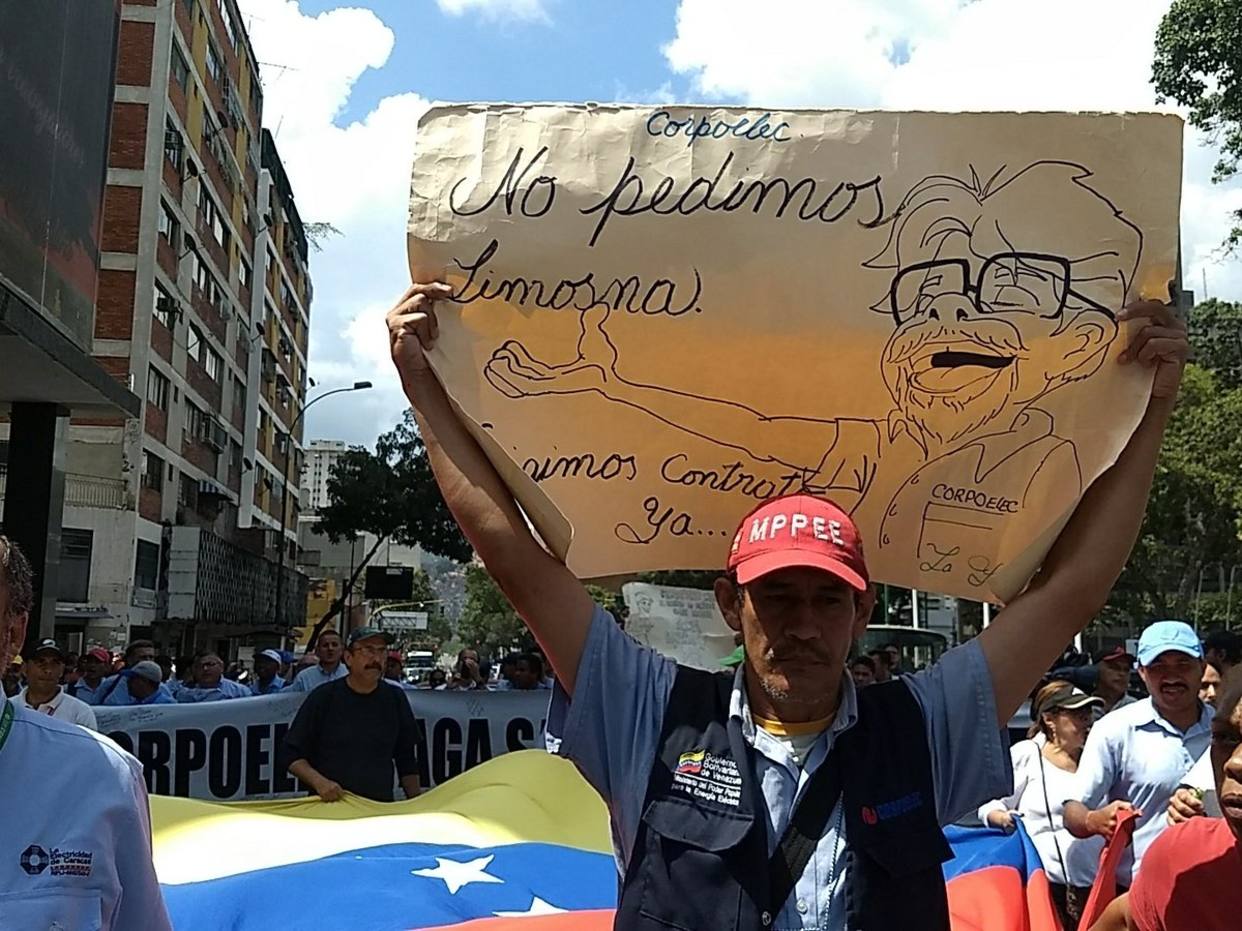 PNB lista para reprimir la protesta de trabajadores públicos en la avenida Baralt #12Sep