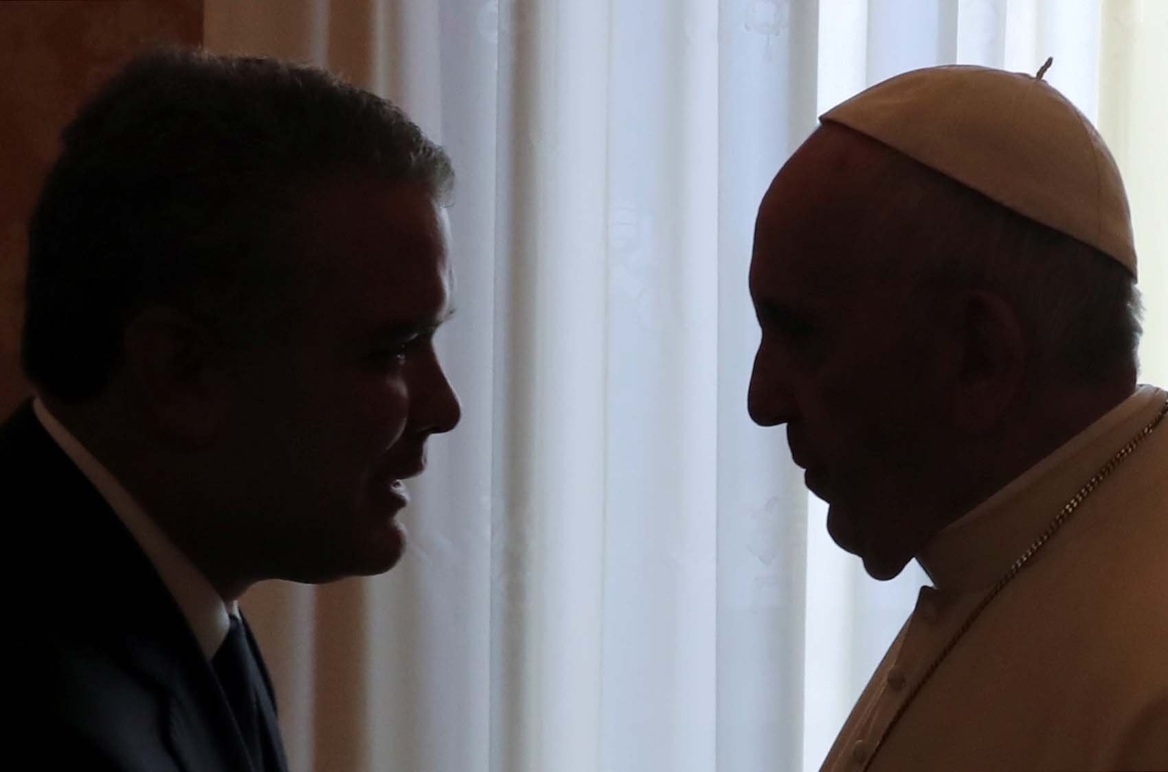 El Papa pidió a Duque  unir a los colombianos  y superar medio siglo de fracturas (fotos)