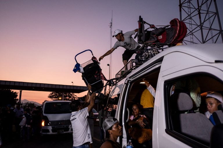 Carros para bebés, un lujo en la travesía de los migrantes