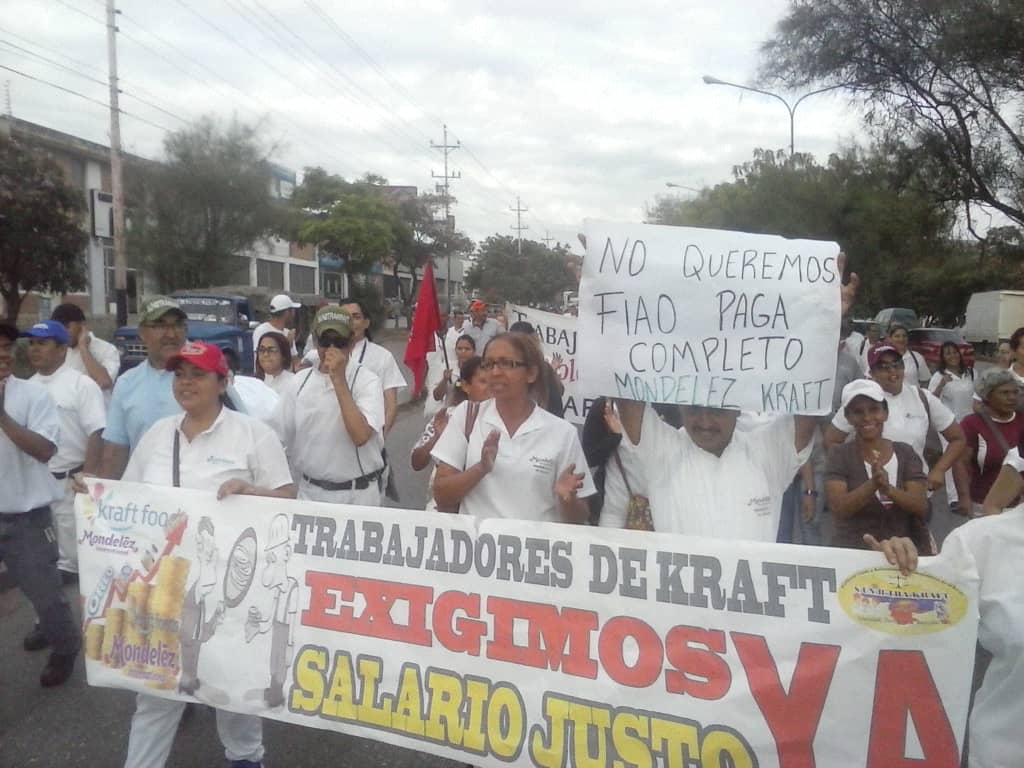 Trabajadores de Kraft protestan para exigir reivindicaciones laborales #7Nov (fotos)