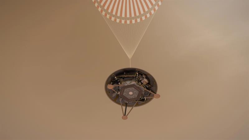 La sonda InSight de la Nasa intenta un descenso de alto riesgo en Marte