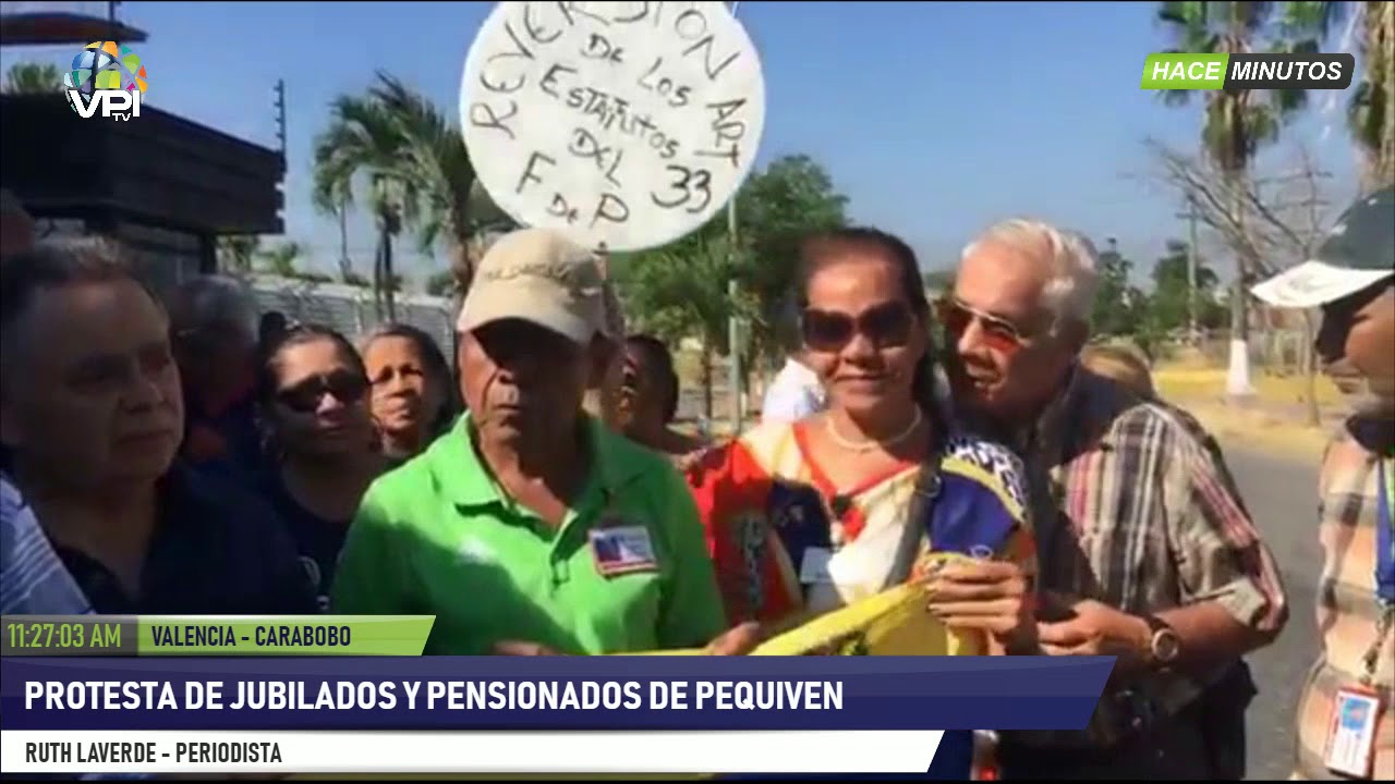 Jubilados de Pequiven exigieron la restitución de sus fondos de pensiones #7Ene (video)