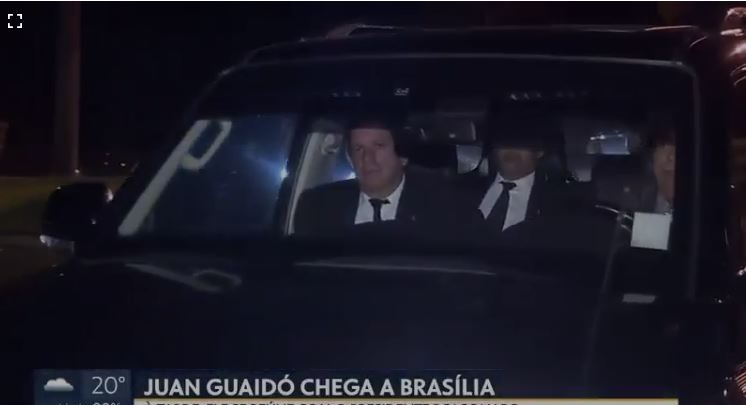 VIDEO: Así fue la llegada de Guaidó a Brasil