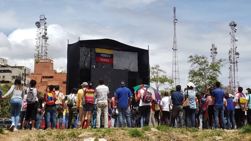 En Puerto Ordaz disfrutan en pantalla gigante del mega concierto en Cúcuta