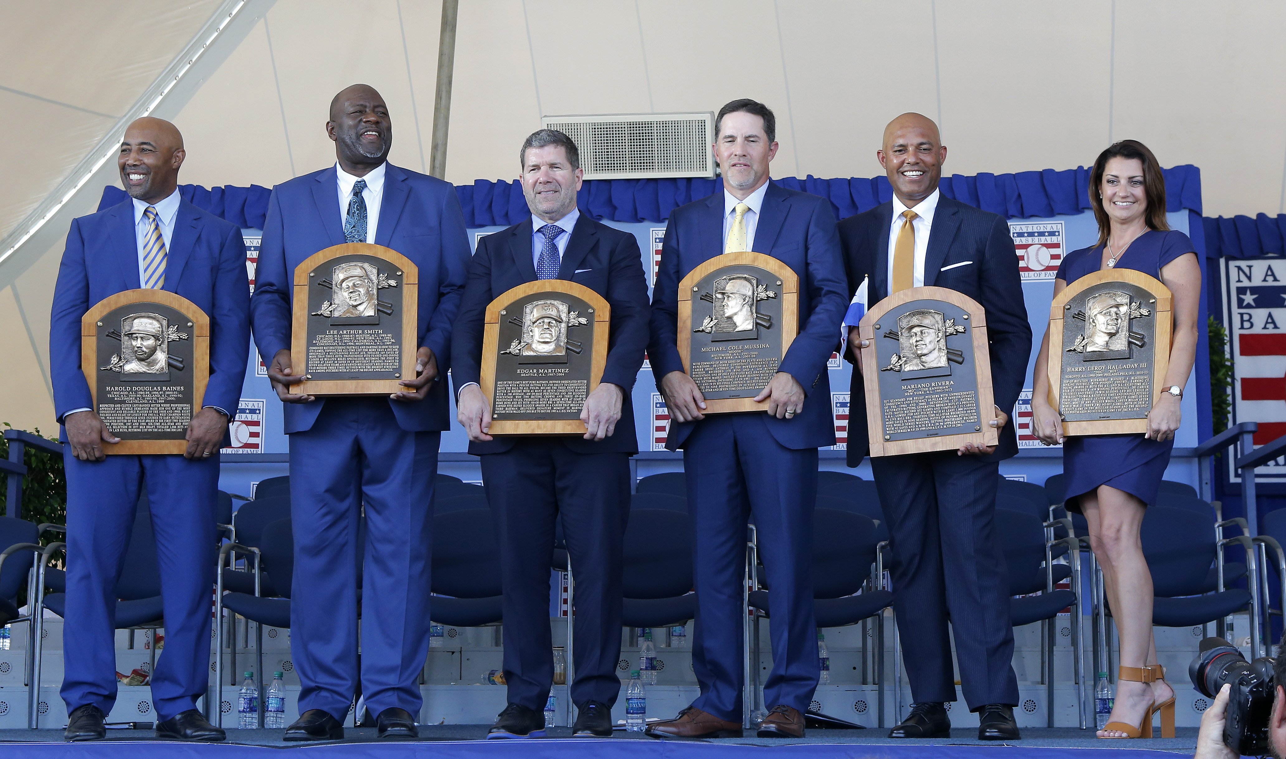 Las Grandes Ligas inscriben a Mariano Rivera y Edgar Martínez en el “Club de los Inmortales” (Fotos)