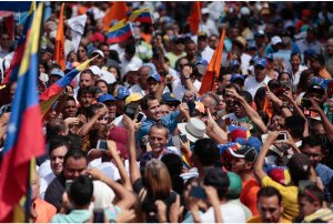 El apoyo masivo a Juan Guaidó en Guárico retumbó por toda Venezuela (FOTOS)