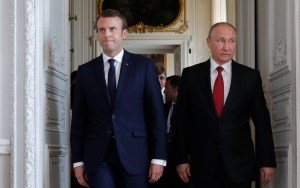 Macron hablará con Putin y Trump sobre conflicto en Nagorno-Karabaj