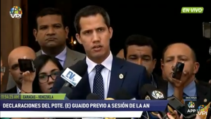 Guaidó desde la AN: Es la primera vez que vemos el desastre del régimen en sus declaraciones