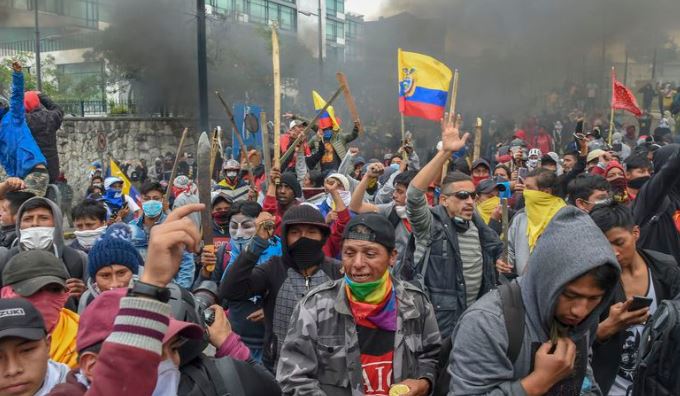 Confirmaron presunta participación de venezolanos y cubanos en protestas violentas en Ecuador