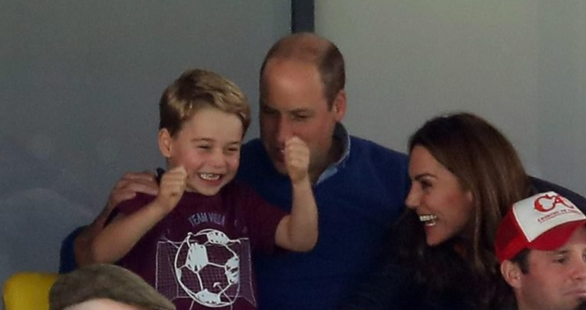 La eufórica reacción del Príncipe George tras la victoria del Aston Villa que enloquece a todos (VIDEO)