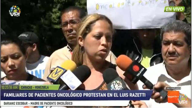 Madres de pacientes oncológicos del Hospital Luis Razetti protestan por falta de tratamientos #28Oct