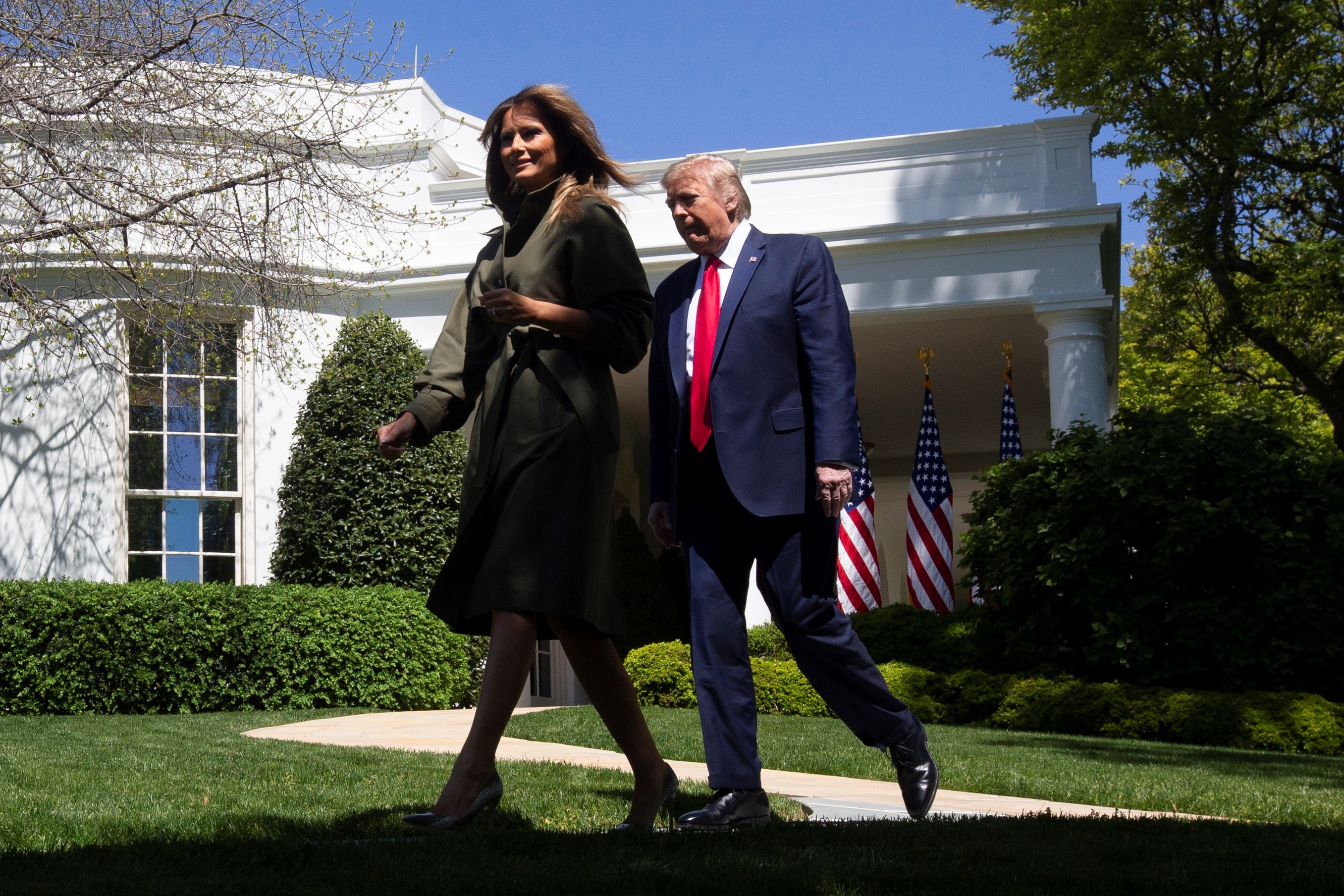 Melania Trump cumple 50 años confinada en la Casa Blanca por el coronavirus