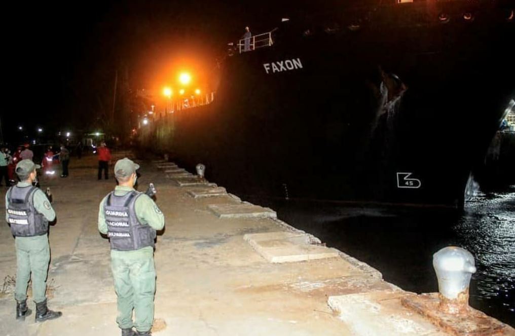 Faxon, el cuarto buque iraní con gasolina, arribó al puerto de Anzoátegui (FOTOS)