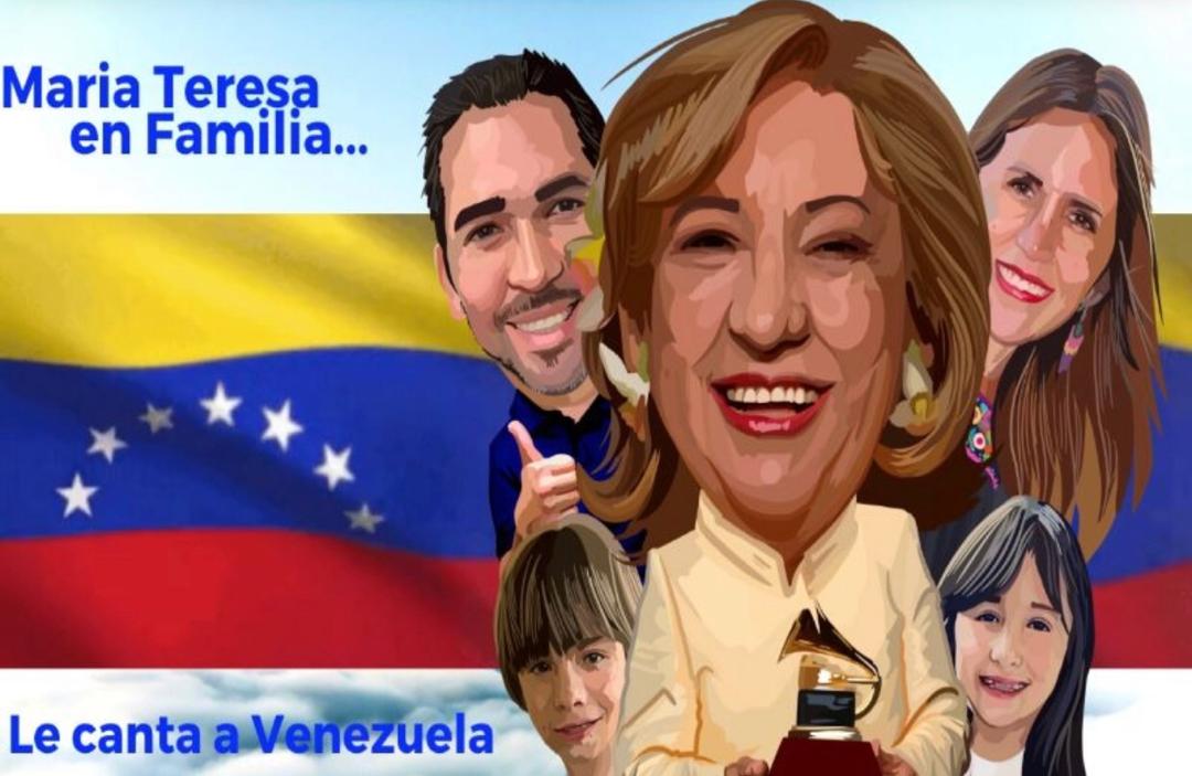 Junto a sus hijos y nietos: María Teresa Chacín le canta a toda Venezuela