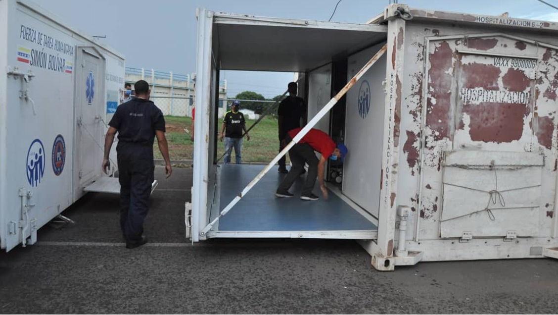 Trasladan hospital de campaña de Santa Elena hasta Ciudad Guayana para la atención de pacientes con Covid-19