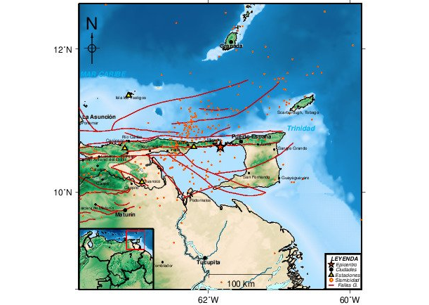 Sismo de magnitud 4,7 estremeció las costas del estado Sucre