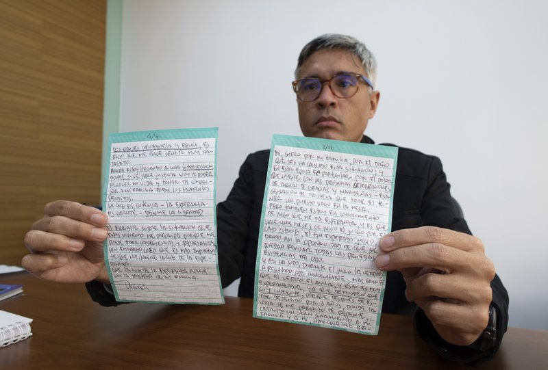 AP Exclusive: Letter from Venezuelan jail: ‘Give me freedom’