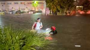 Tormenta tropical Eta desató grandes inundaciones en el sur de Florida (Video)