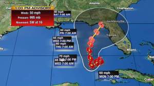 La tormenta tropical Eta empapa Florida