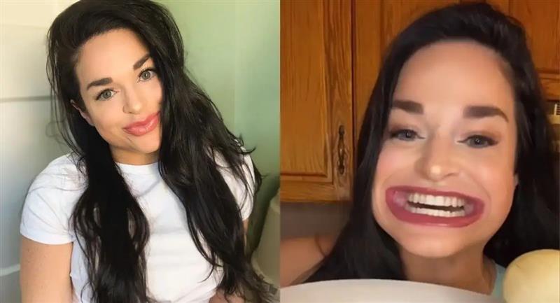 ¿Será la más grande del mundo? Una mujer de EEUU causa furor en TikTok por el tamaño de su boca