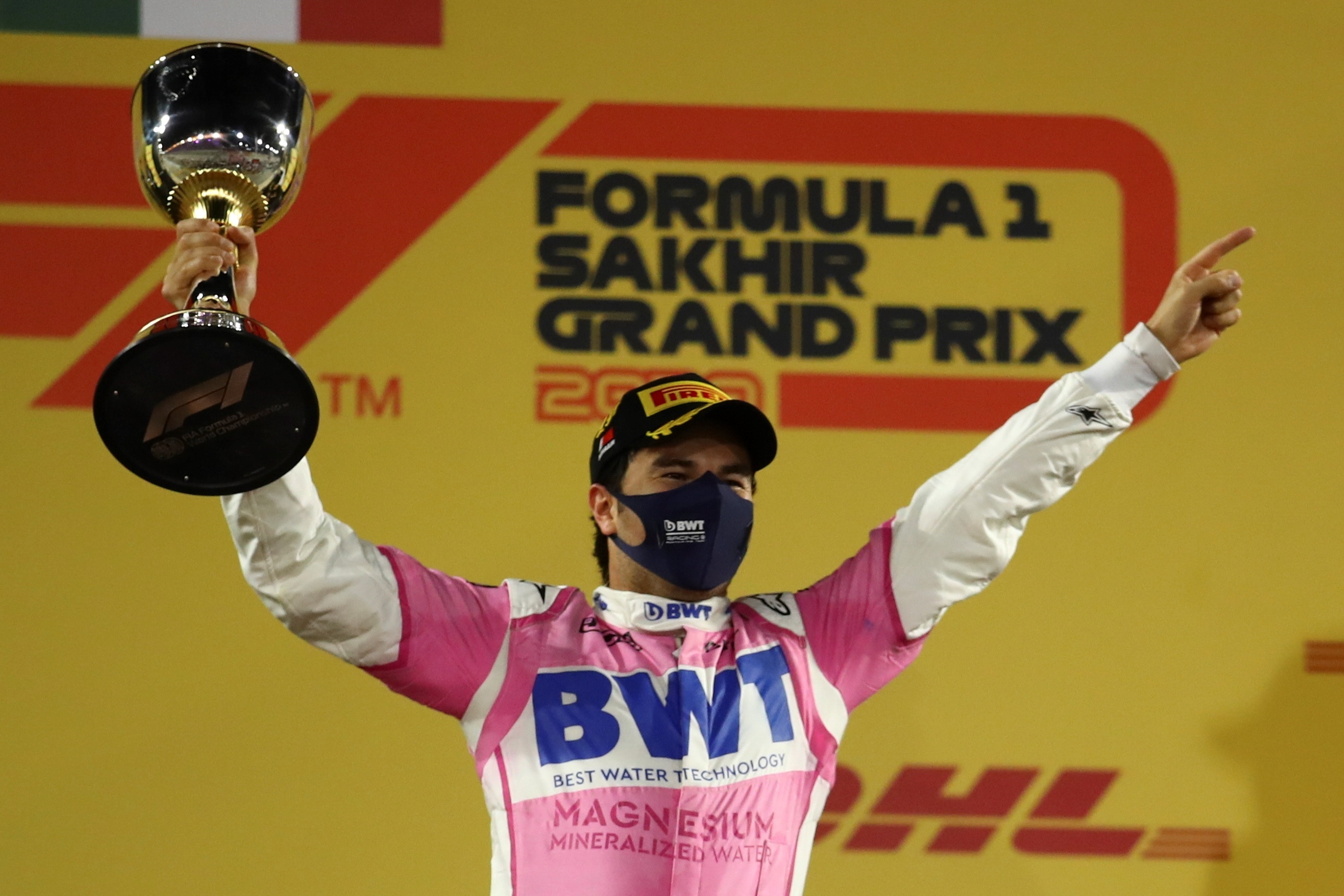 Sergio Pérez consiguió en el Gran Premio de Sakhir su primer triunfo en Fórmula 1
