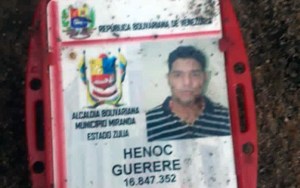 Asesinan a hijo de exalcalde Henoc Guerere en el municipio Miranda, en Zulia