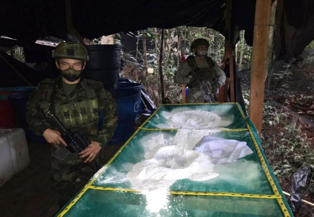 Destruyeron dos toneladas de cocaína producidas por las Farc en Colombia