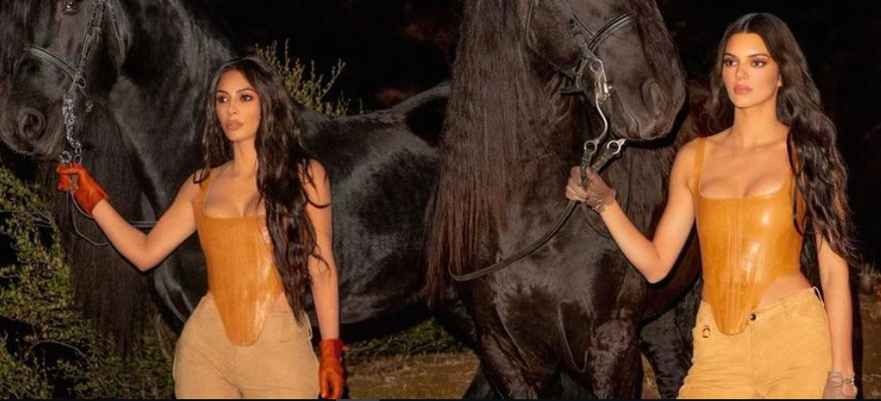 Encueradas, divinas y provocativas:  Las hermanitas Kardashian al estilo de “pasión de gavilanas” (FOTOS)
