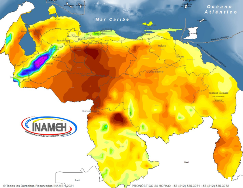 El estado del tiempo en Venezuela este jueves #11Mar, según el Inameh