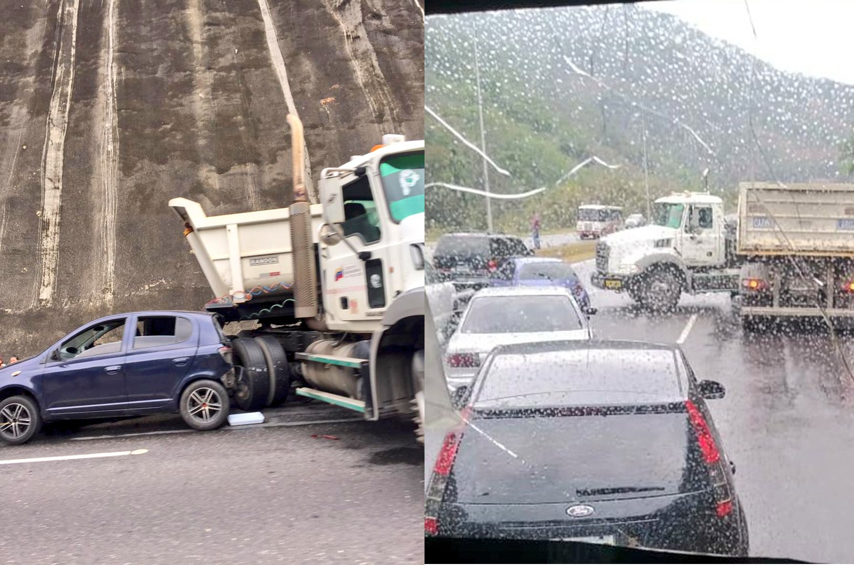 Reportan accidente de tránsito en la Autopista Gran Mariscal de Ayacucho este #28Abr (Fotos)