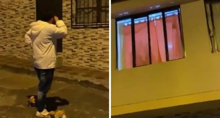 ¿Real o actuado? Estaba dando una serenata pero encontró a su pareja tocando furruco (VIDEO)