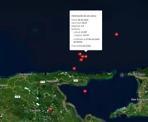 Funvisis registró sismo de 3.4 en Güiria este #18May