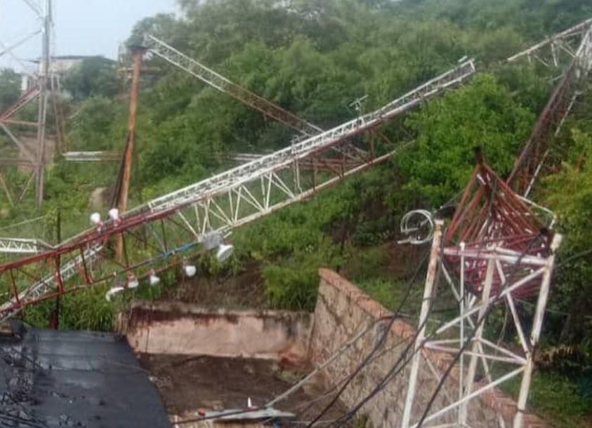 Reportaron colapso de antenas radiales tras fuertes lluvias en Anzoátegui (Fotos)