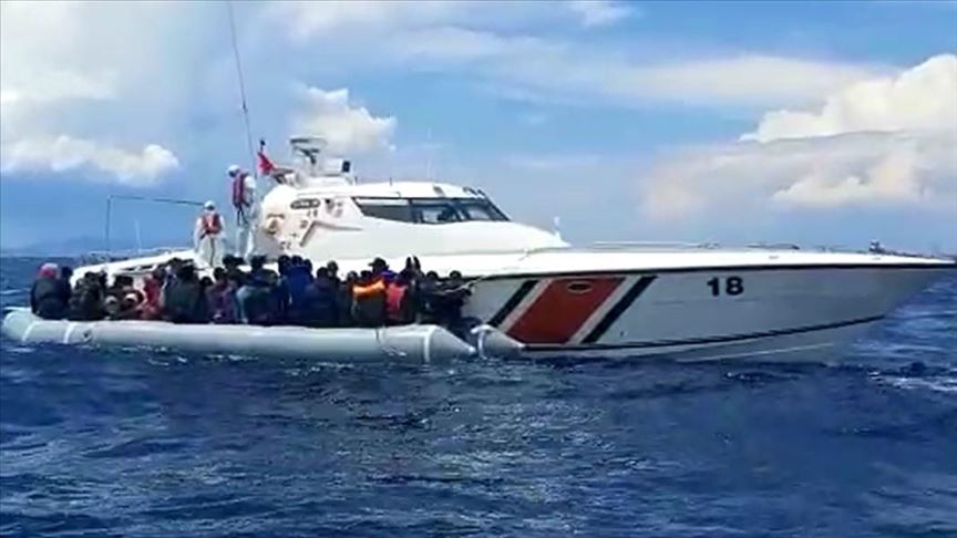Guardia costera de Turquía detuvo a más de 200 migrantes irregulares en el Mar Egeo