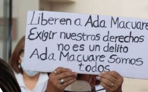 Gremio de la salud denunció que Ada Macuare sufrió crisis hipertensiva tras detención