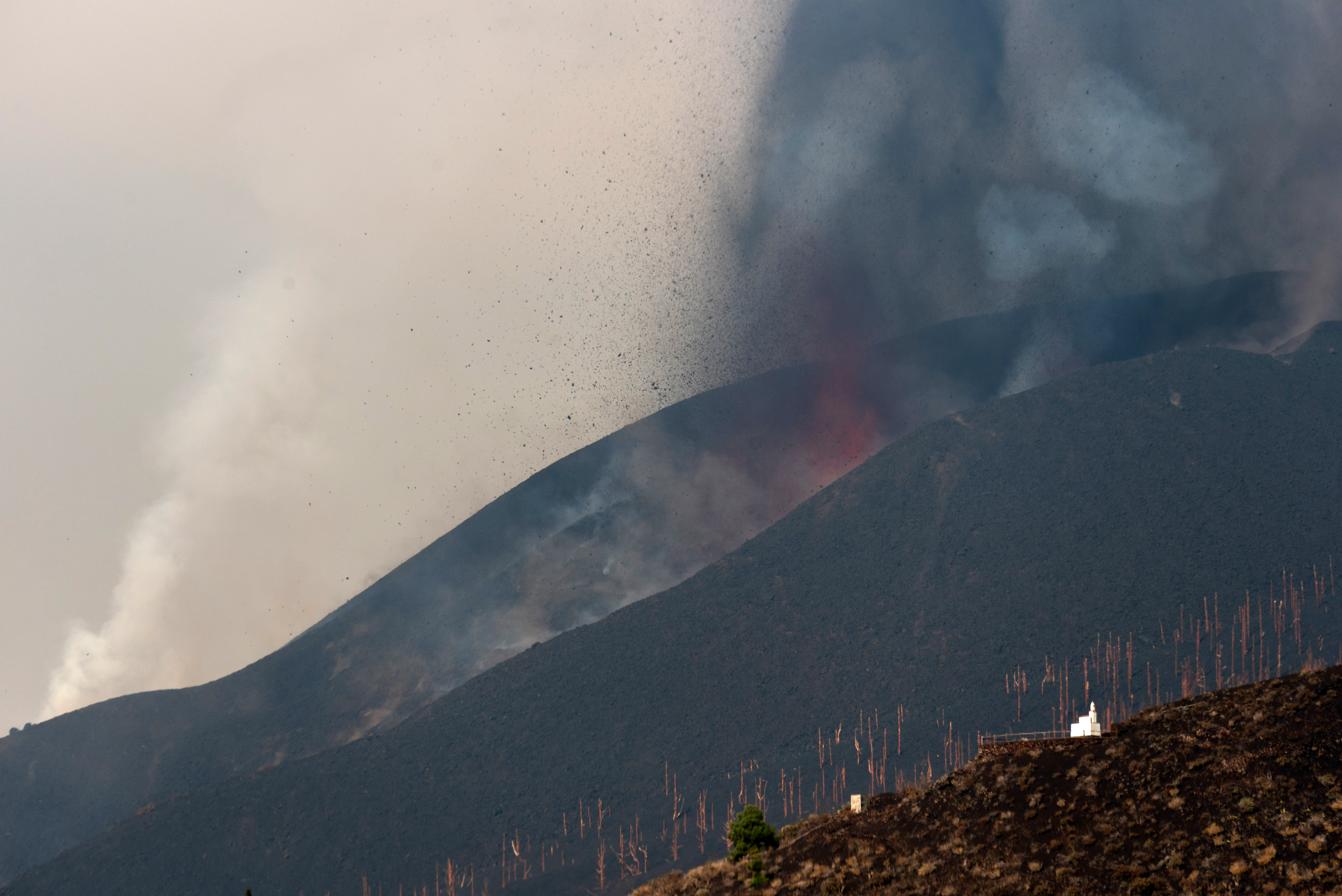 La lava daña 744 edificaciones de La Palma, de las que 656 están destruidas