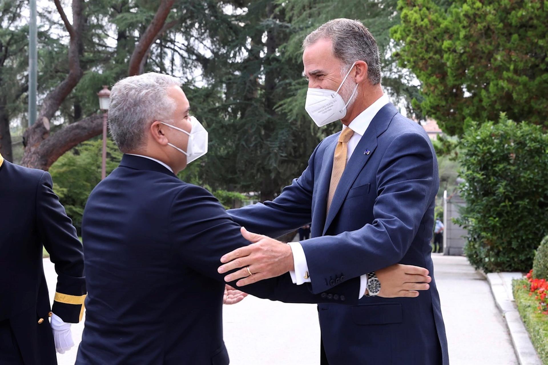 Iván Duque inicia su visita a España con un encuentro con el rey Felipe VI (FOTOS)