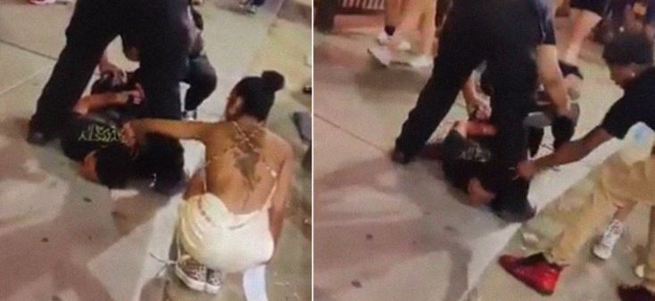 WTF?! Le robaron las cadenas mientras estaba siendo detenido en La Vegas (Video)