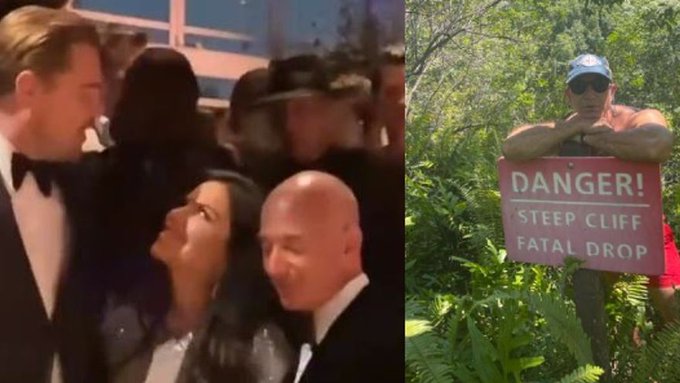 VIRAL: Novia de Jeff Bezos se “derritió” frente a Leonardo DiCaprio y así respondió el millonario (VIDEO)