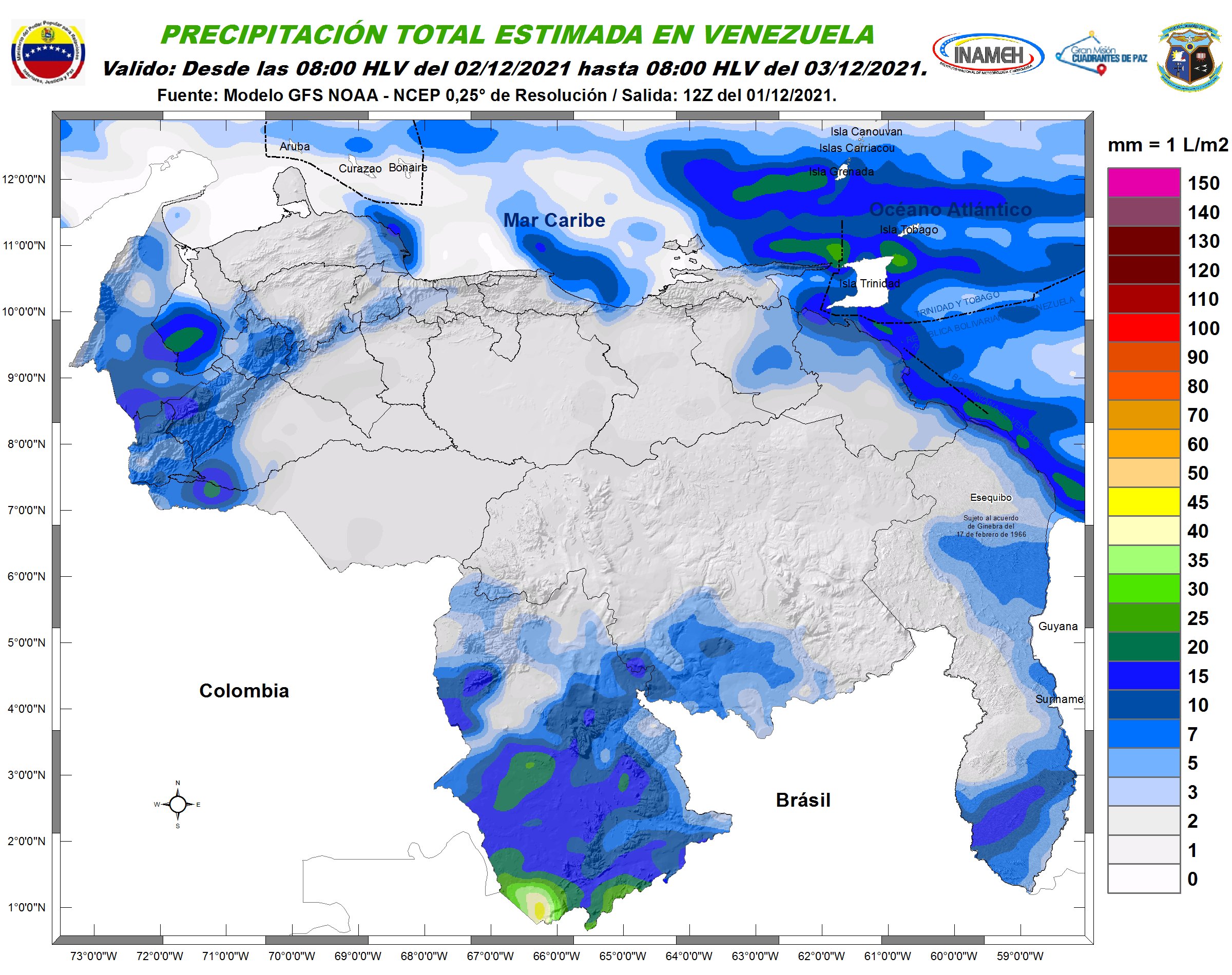 Fuertes marejadas, lluvias y descargas eléctricas: el pronóstico de Inameh para este jueves #2Dic