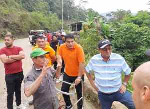 Gobernador Sergio Garrido atendió llamado para despejar la carretera entre Barinas y Mérida