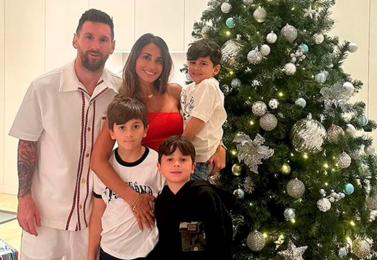 El festejo navideño de Leo Messi y el resto de los campeones del mundo argentinos (IMÁGENES)