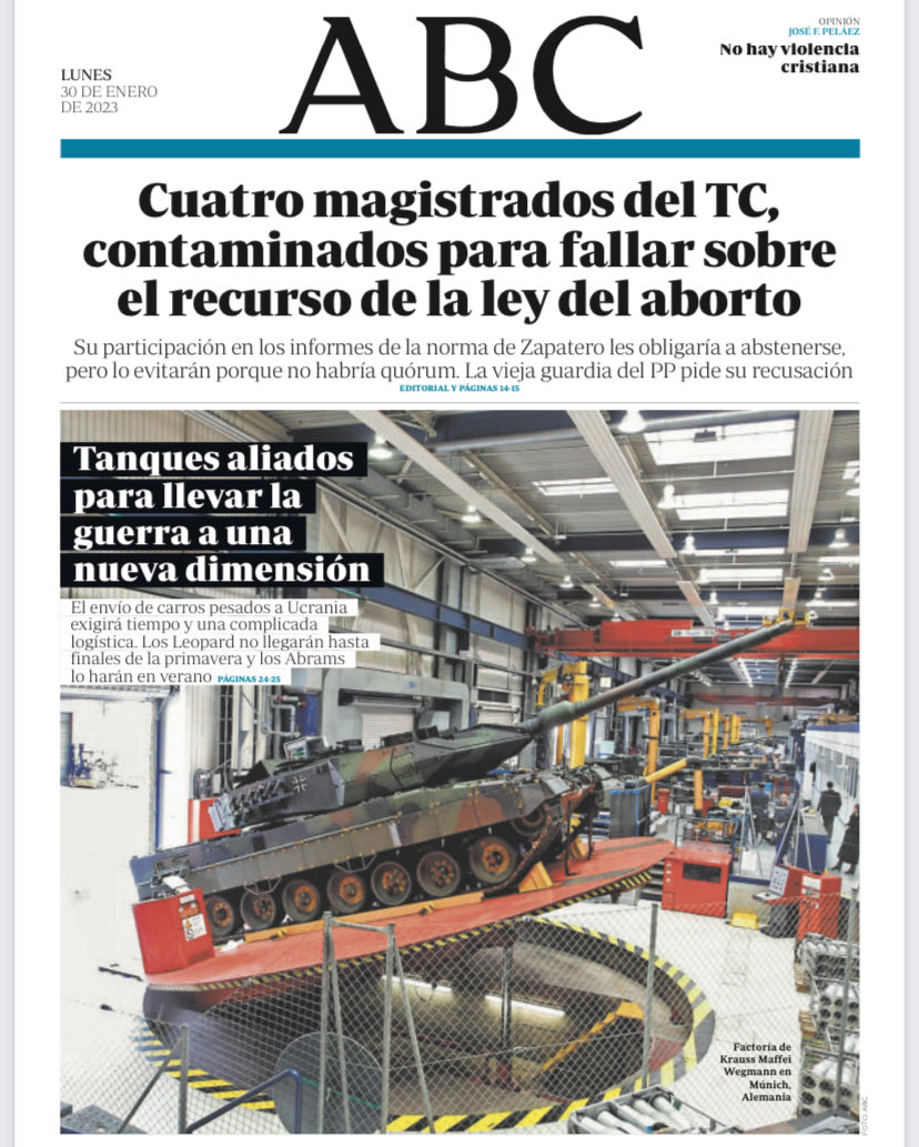 Portadas de la prensa internacional de este lunes 30 de enero de 2023