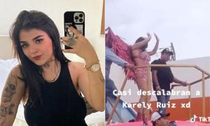 Karely Ruiz, candente modelo de OnlyFans, fue atacada en carnavales de México (Video)