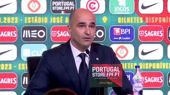 Roberto Martínez dirige su primer entrenamiento con la selección de Portugal